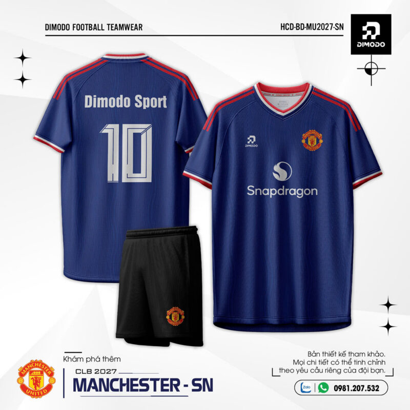 Áo bóng đá Manchester sân nhà – Màu xanh