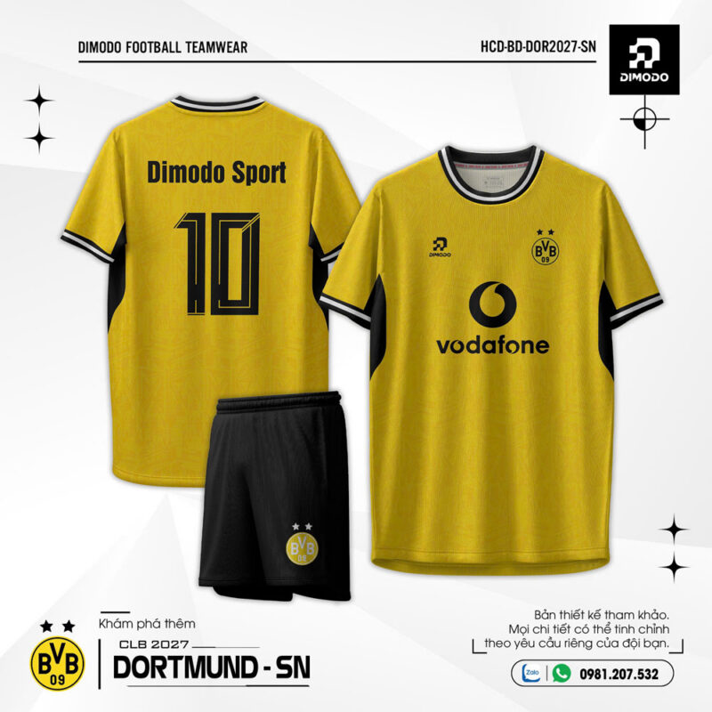 Áo bóng đá Dortmund sân nhà 2026-27 – Màu Vàng